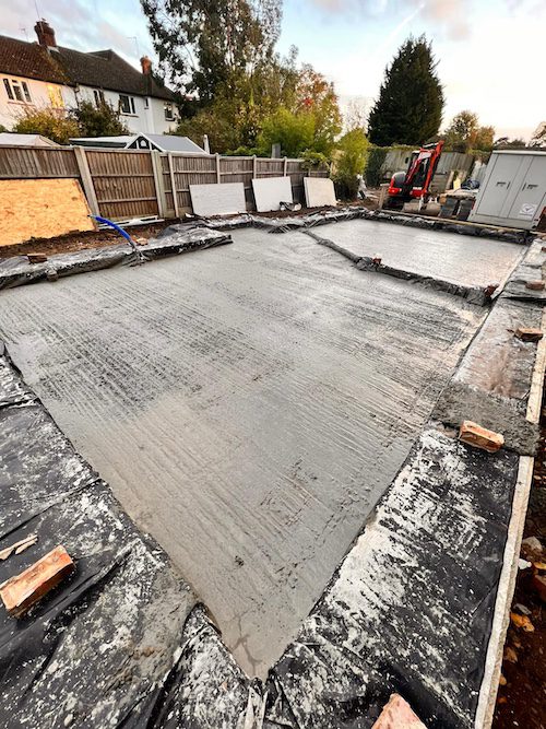 PHOTO-2022-10-27-17-33-43 Durable reinforced concrete shed base for heavy-duty sheds.