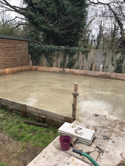 WhatsApp Image 2024-12-05 at 16.05.57 Smooth concrete base for shed installations by KT5 Construction.