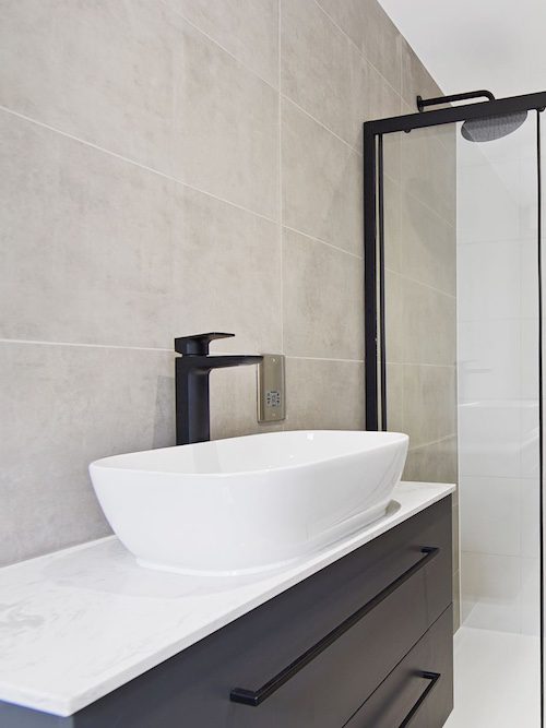 Custom-designed shower tiling project